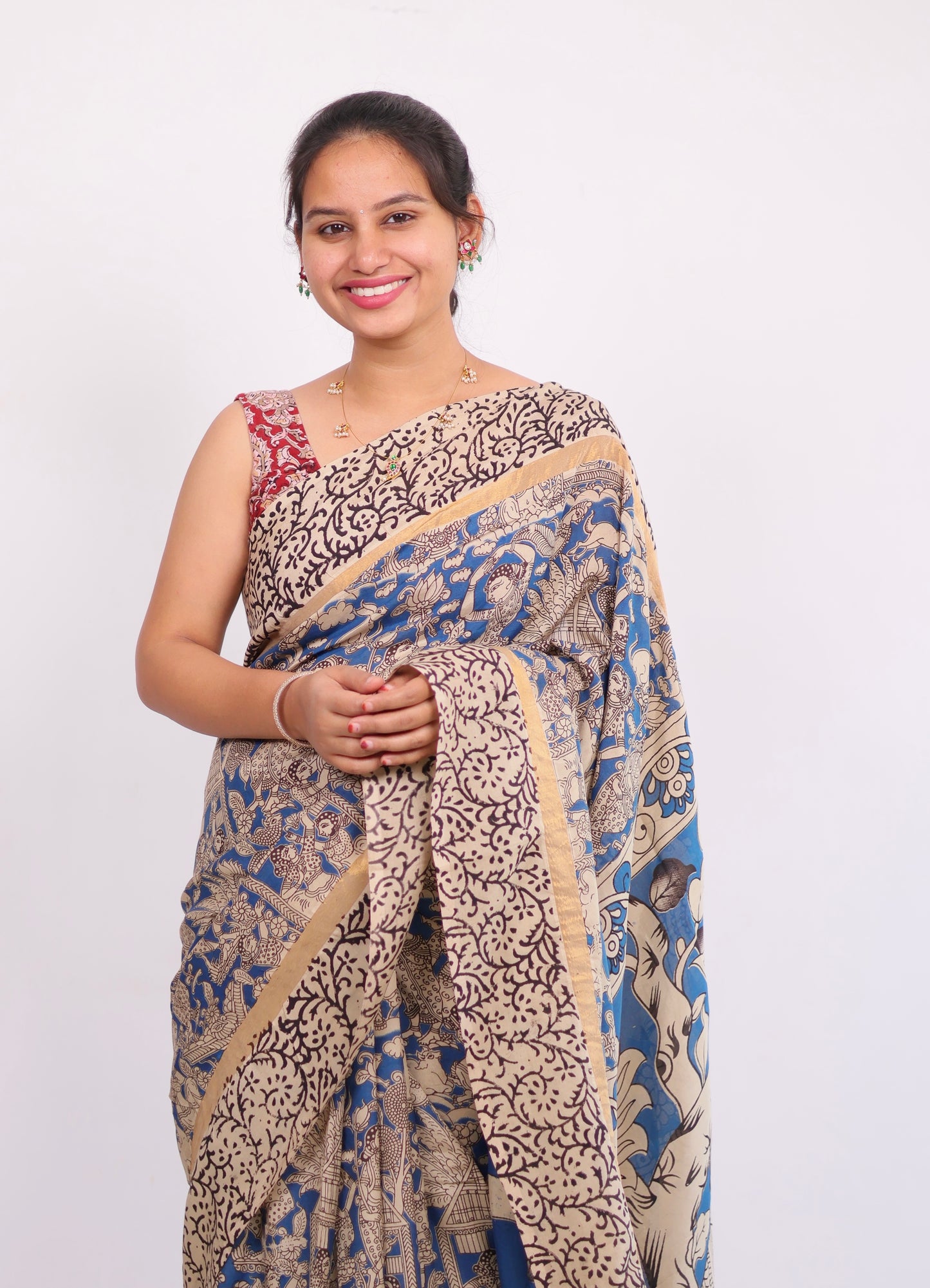 Chennur silk kalamkari Saree