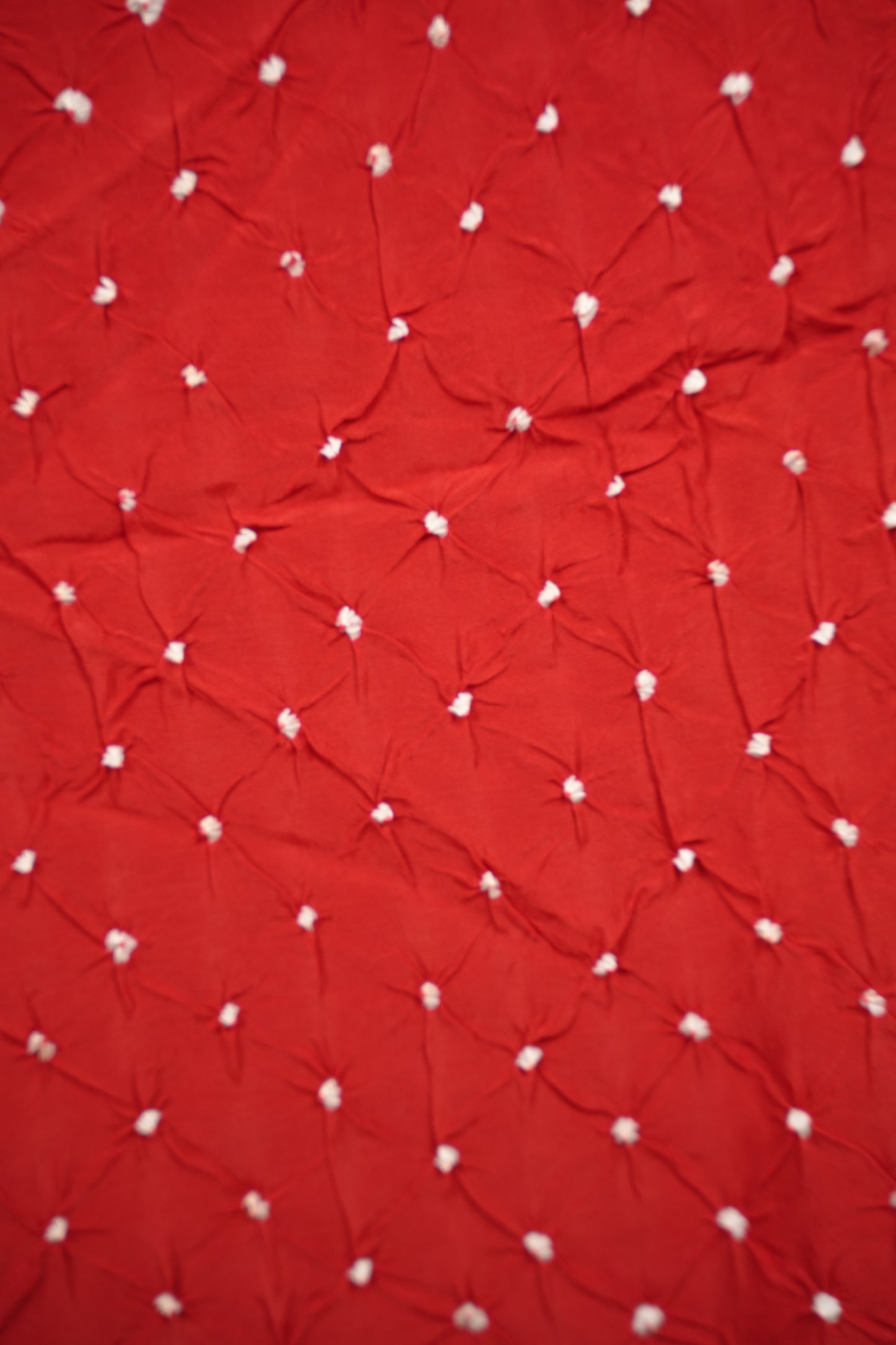 Red Handcrafted Bandhani Paithani Dola Silk Saree | Looms & Tassels