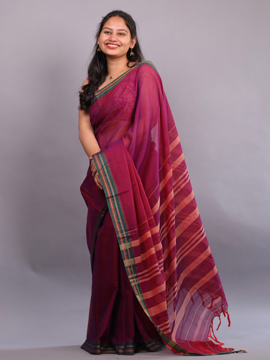 Narayanpet Cotton Saree | Looms & Tassels