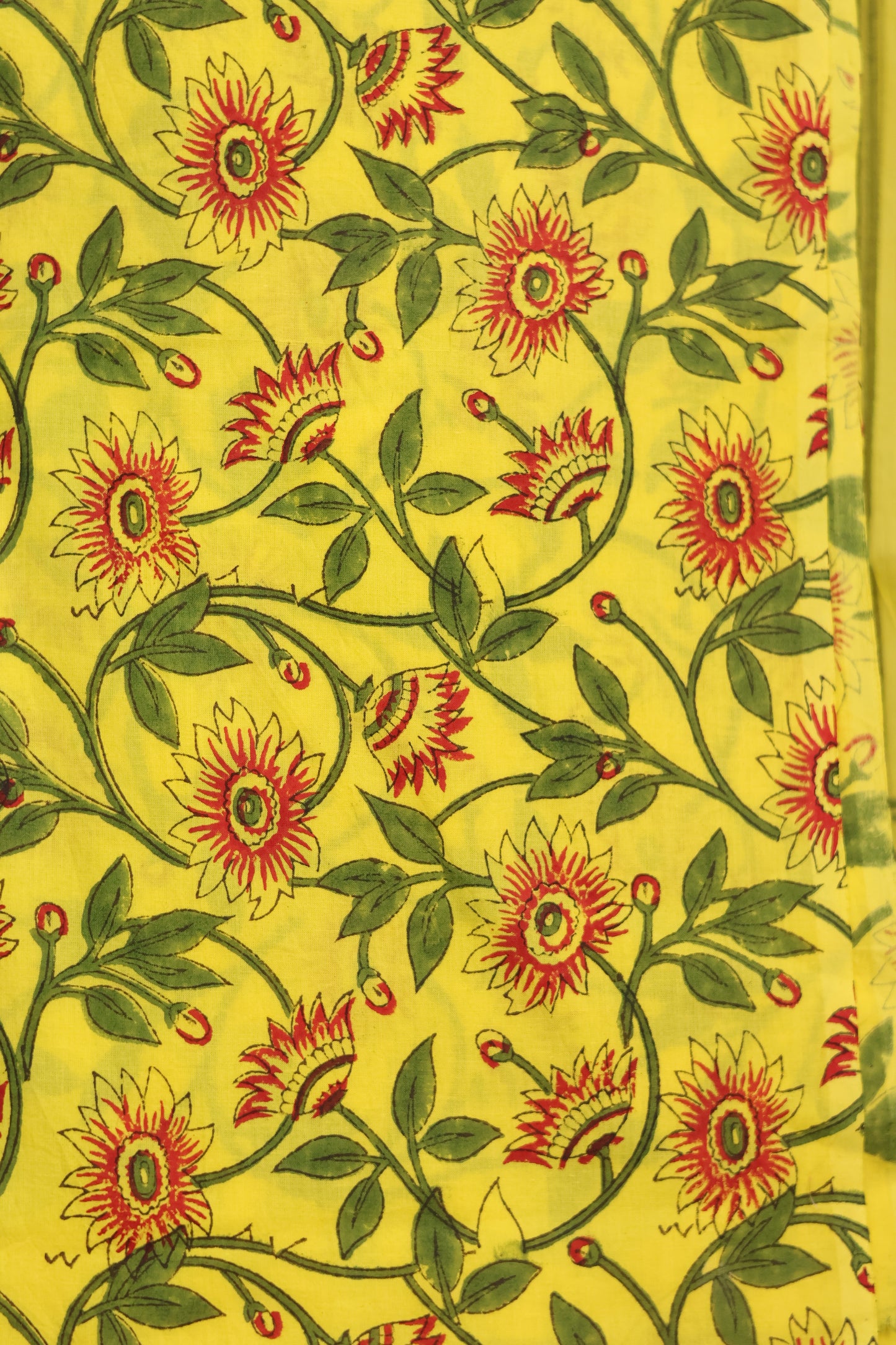 Hand block printed Kota Doriya Saree
