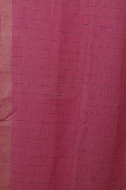 Pink Pure Handwoven Jamdhani Malai Cotton Saree