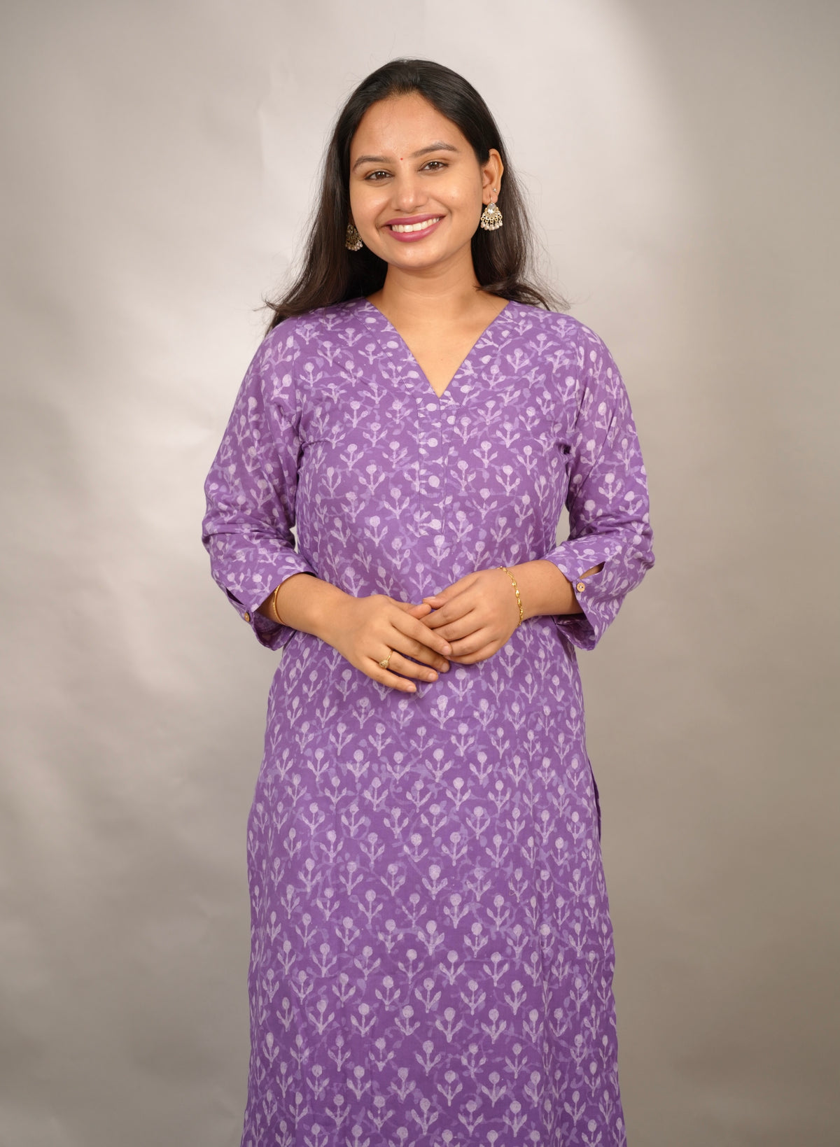Lavender Pure Mul Cotton Co-ord Set (Set of 2) | Looms & Tassels