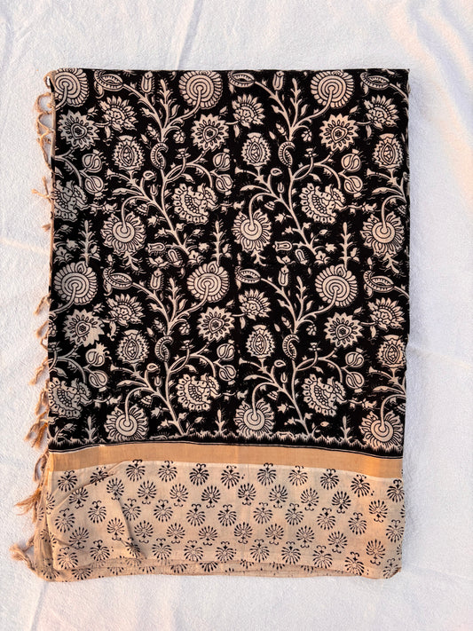 Kalamkari Silk Saree