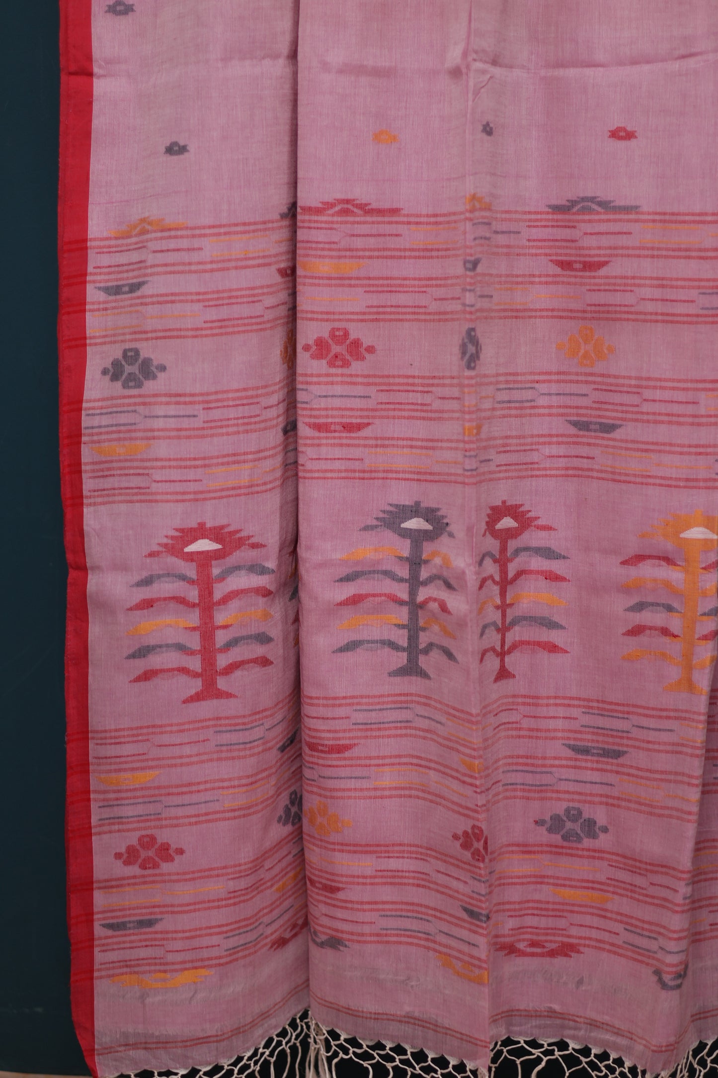 Pure Handwoven Jamdhani Malai Cotton Saree