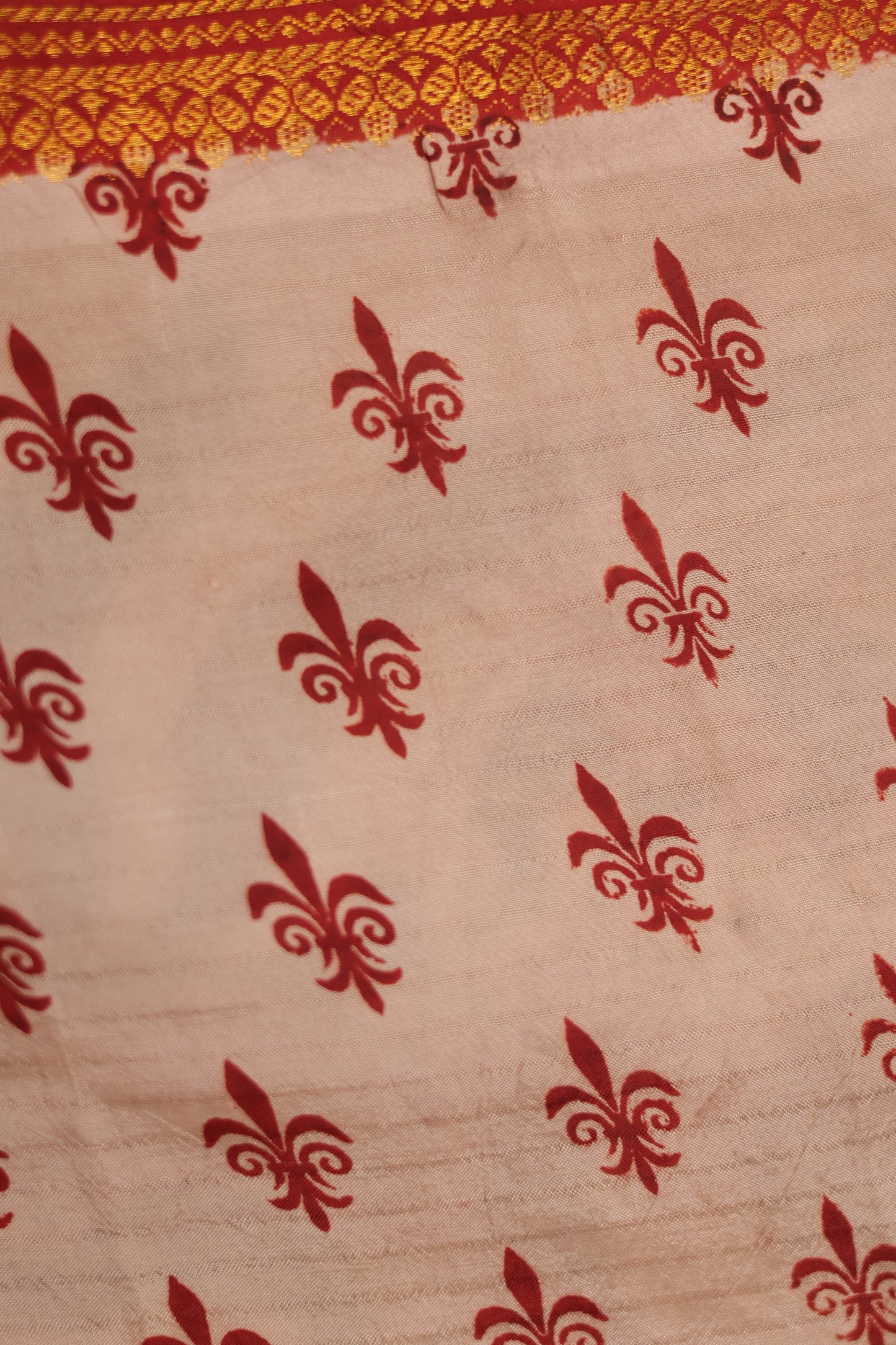 Black & Red Kanchi Border Kalamkari Chennur Silk Saree