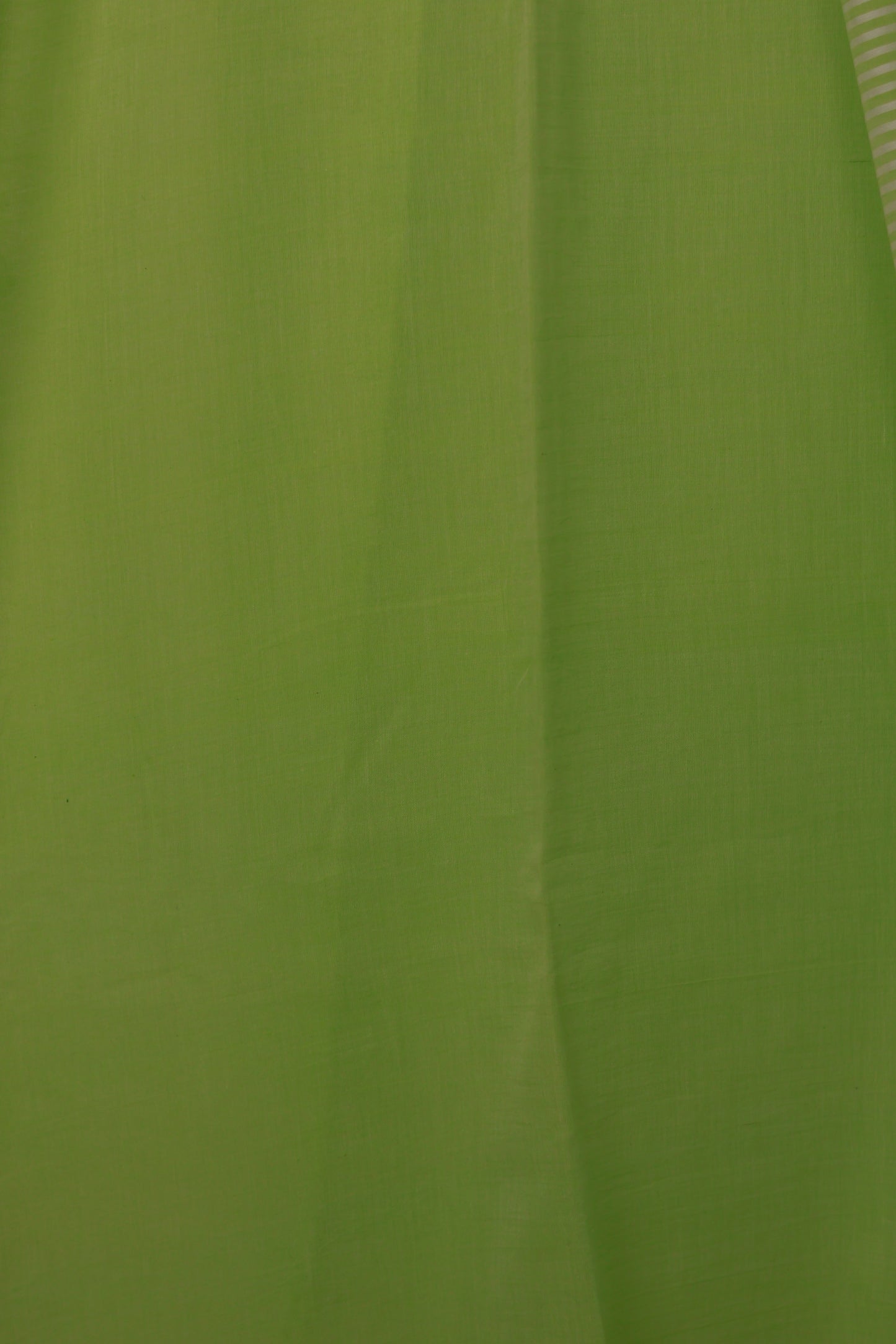 Green Pure Handwoven Malai Cotton Saree with Butta Weaving