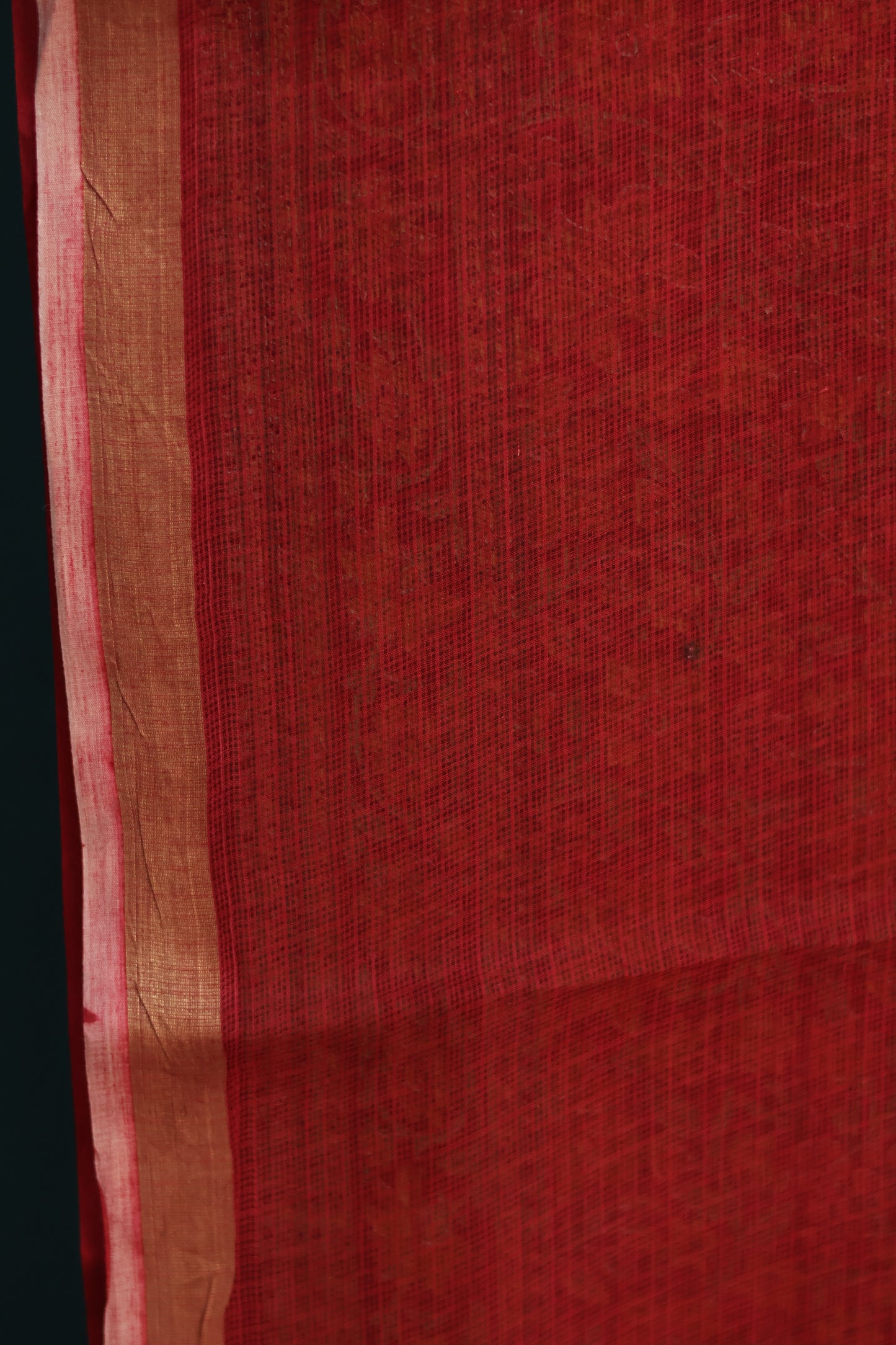 Red Digital printed Kota Doria Saree