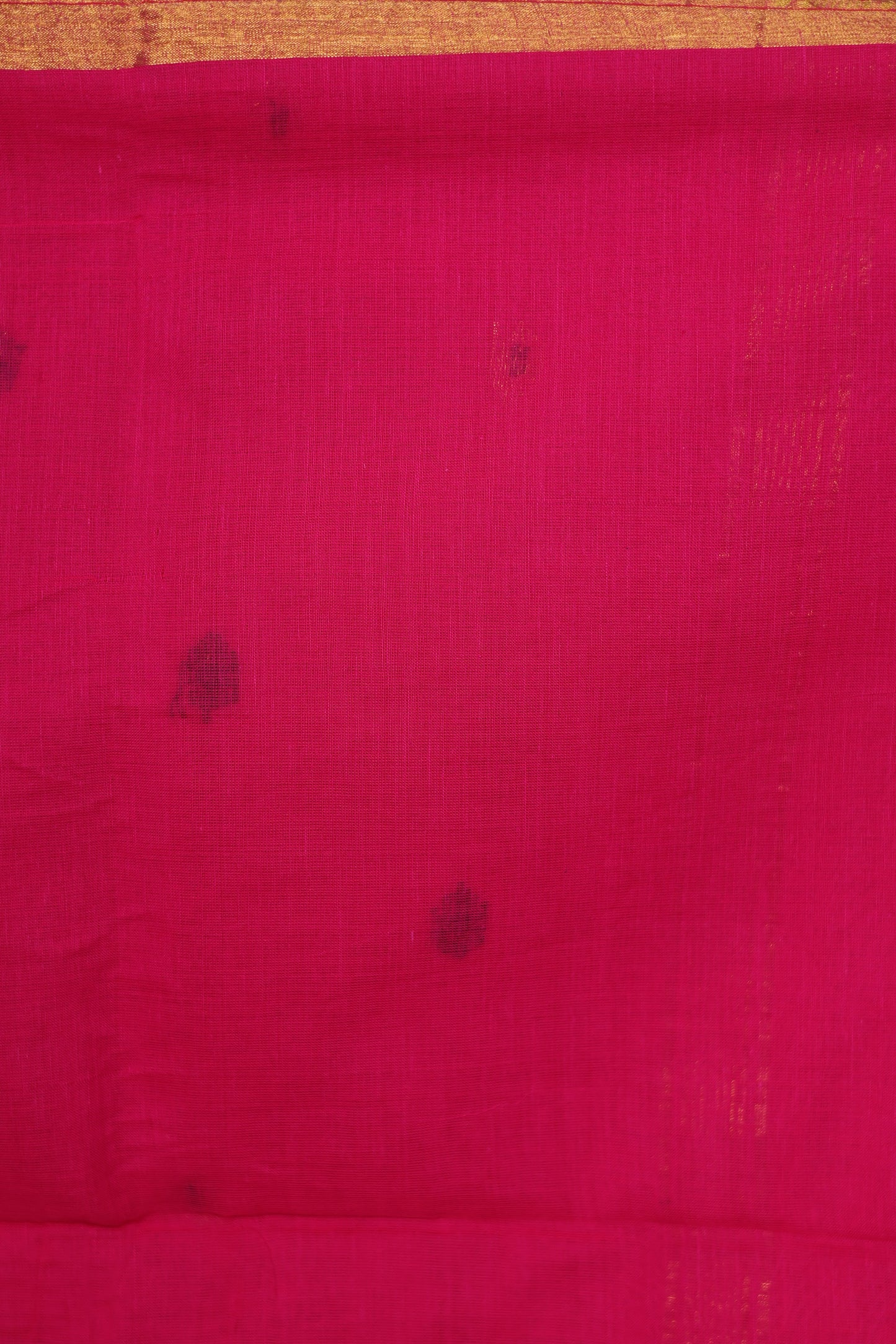 Pink Pure Handwoven Mercerised Cotton Saree with Mina Jari Butta Weav