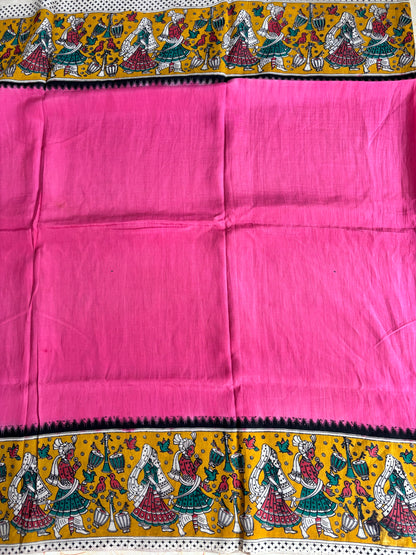 Kalamkari dyeing premium chennur silk saree