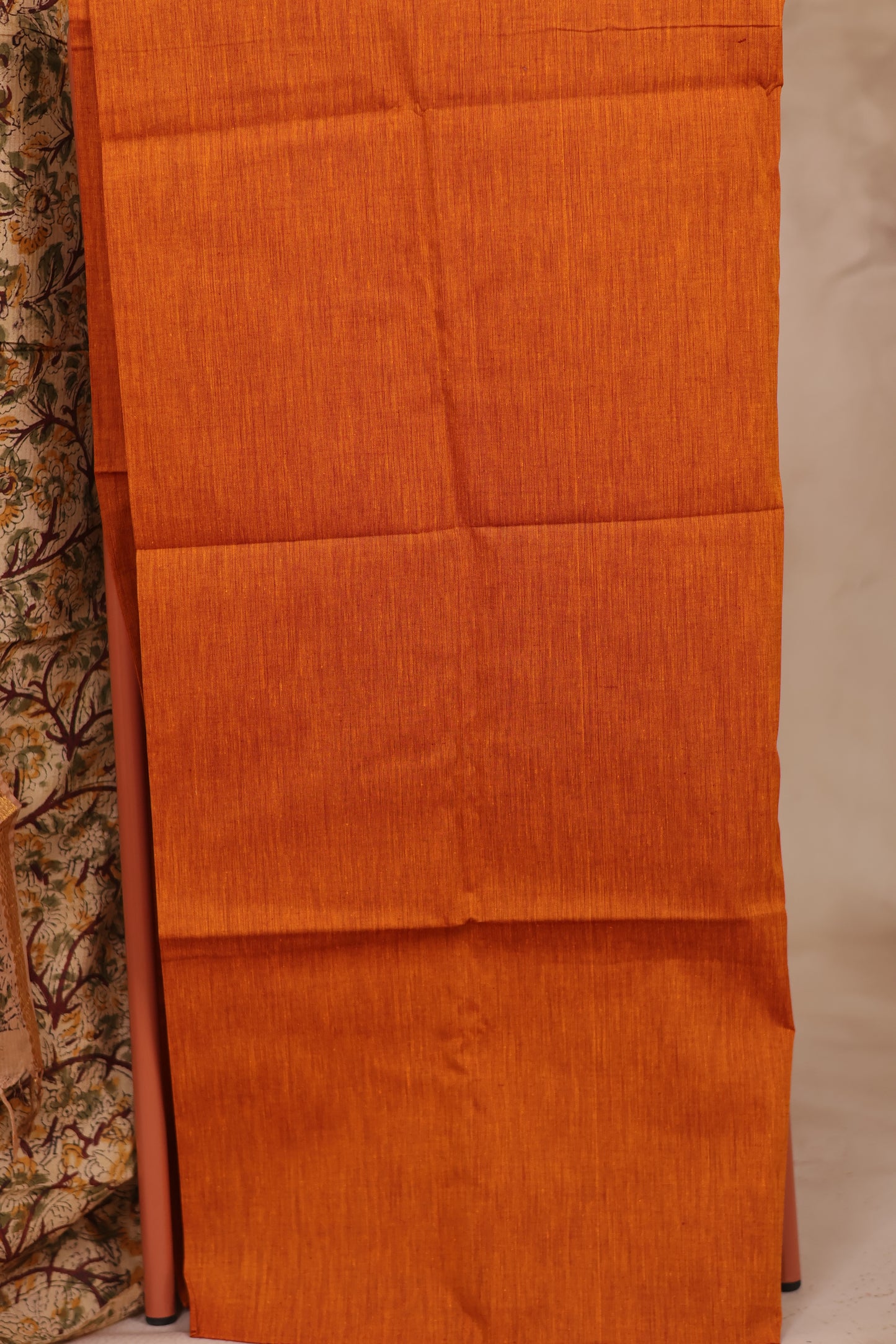 Hand Block Printed Kalamkari Unstitched 3pc Suit Set