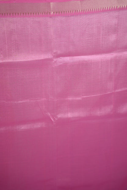 Lavender & Pink Handloom Mangalagiri Silk Saree| Looms & Tassels