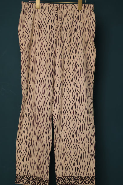 Handblock printed kota 3 piece suit (stitched)