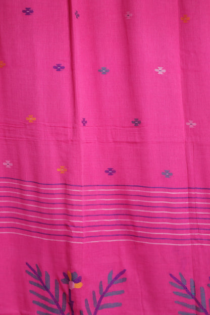 Pure Handwoven Jamdhani Malai Cotton Saree