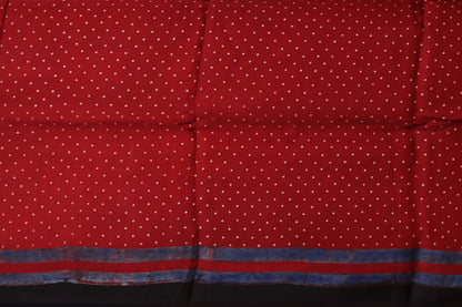 Ajrakh Modal Silk Saree