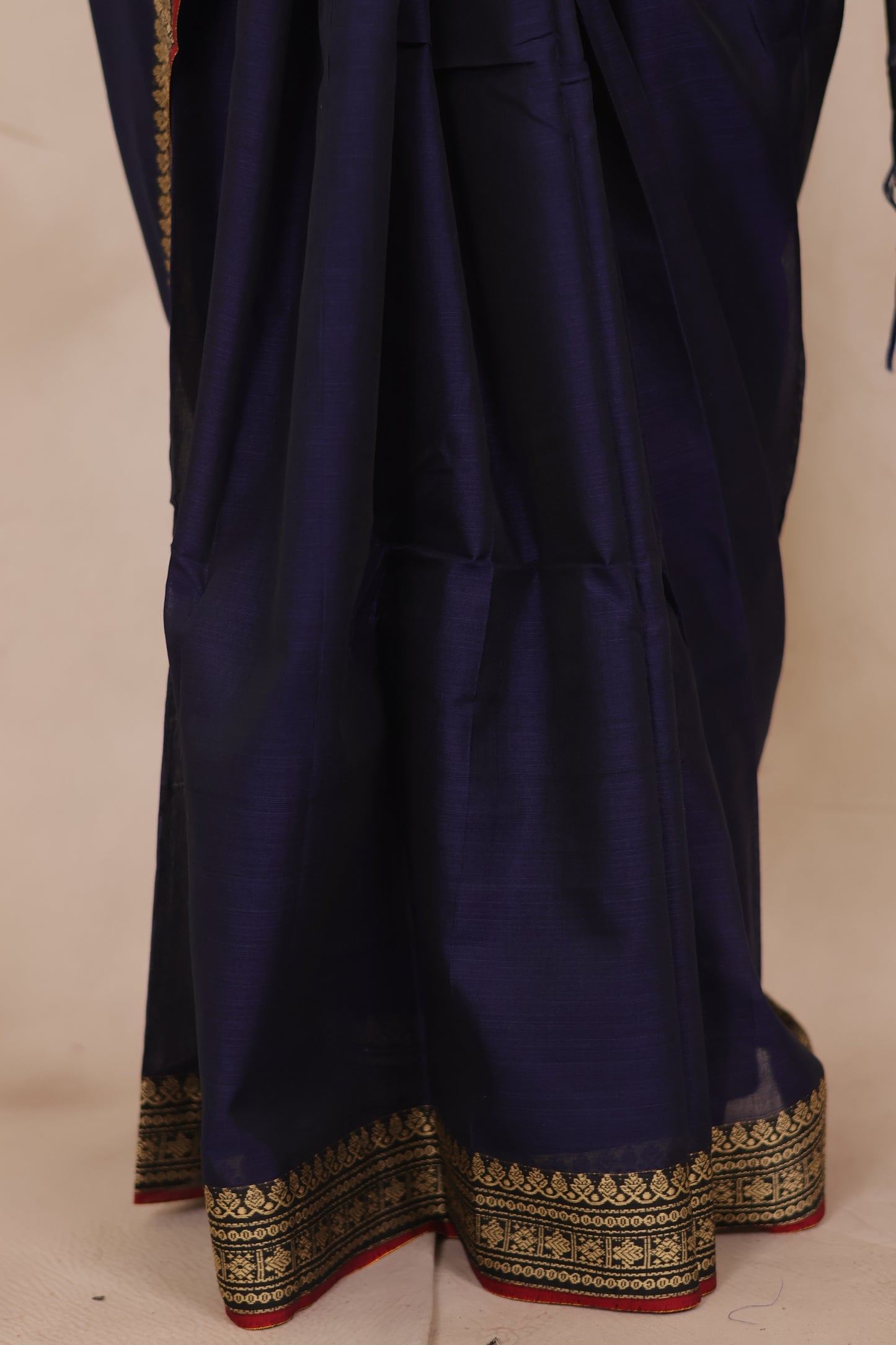Blue Narayanpet Cotton Saree | Looms & Tassels