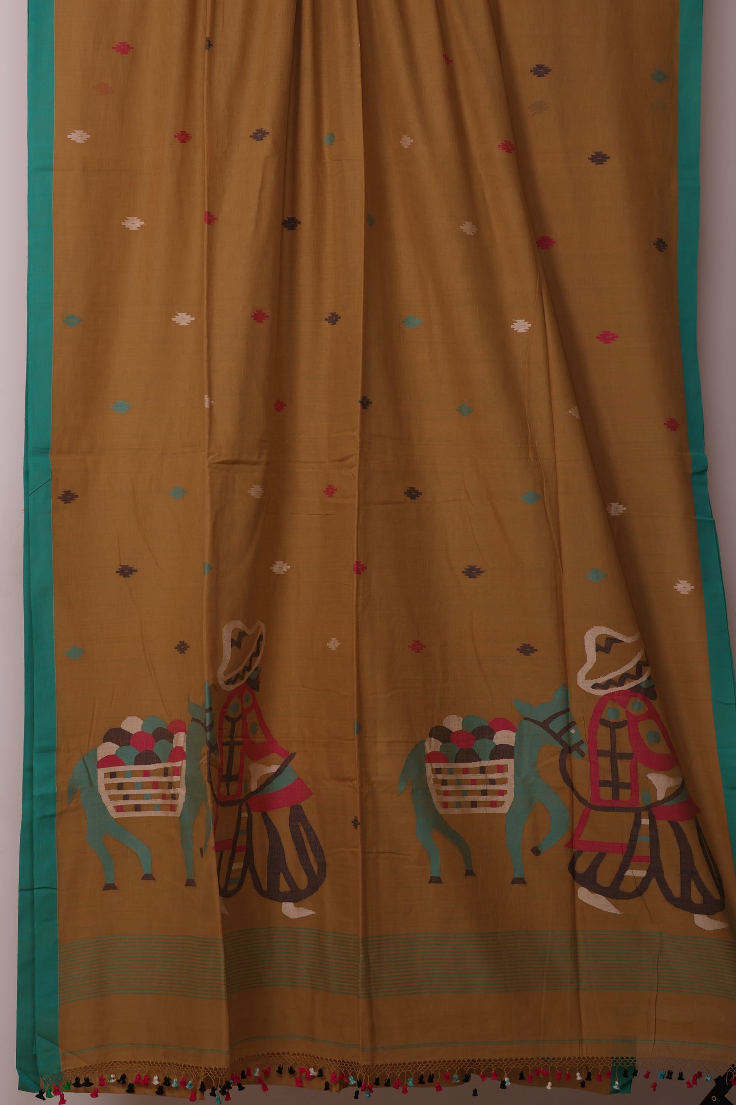 Pure Handwoven Jamdhani Malai Cotton Saree