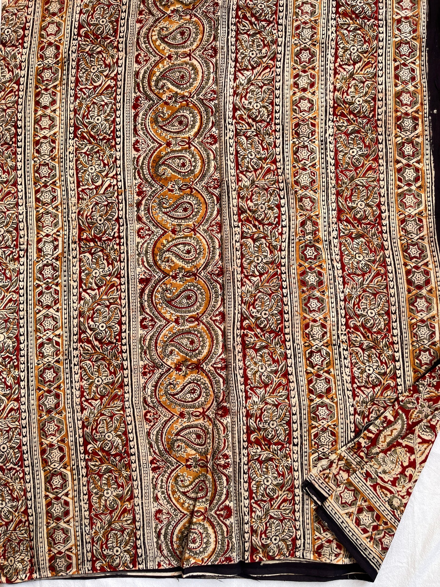 Hand Block Printed Kalamkari Cotton Saree