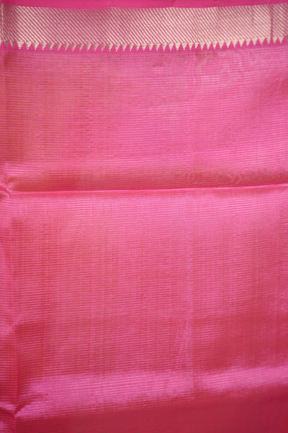 Gold Handloom Mangalagiri Silk Saree| Looms & Tassels