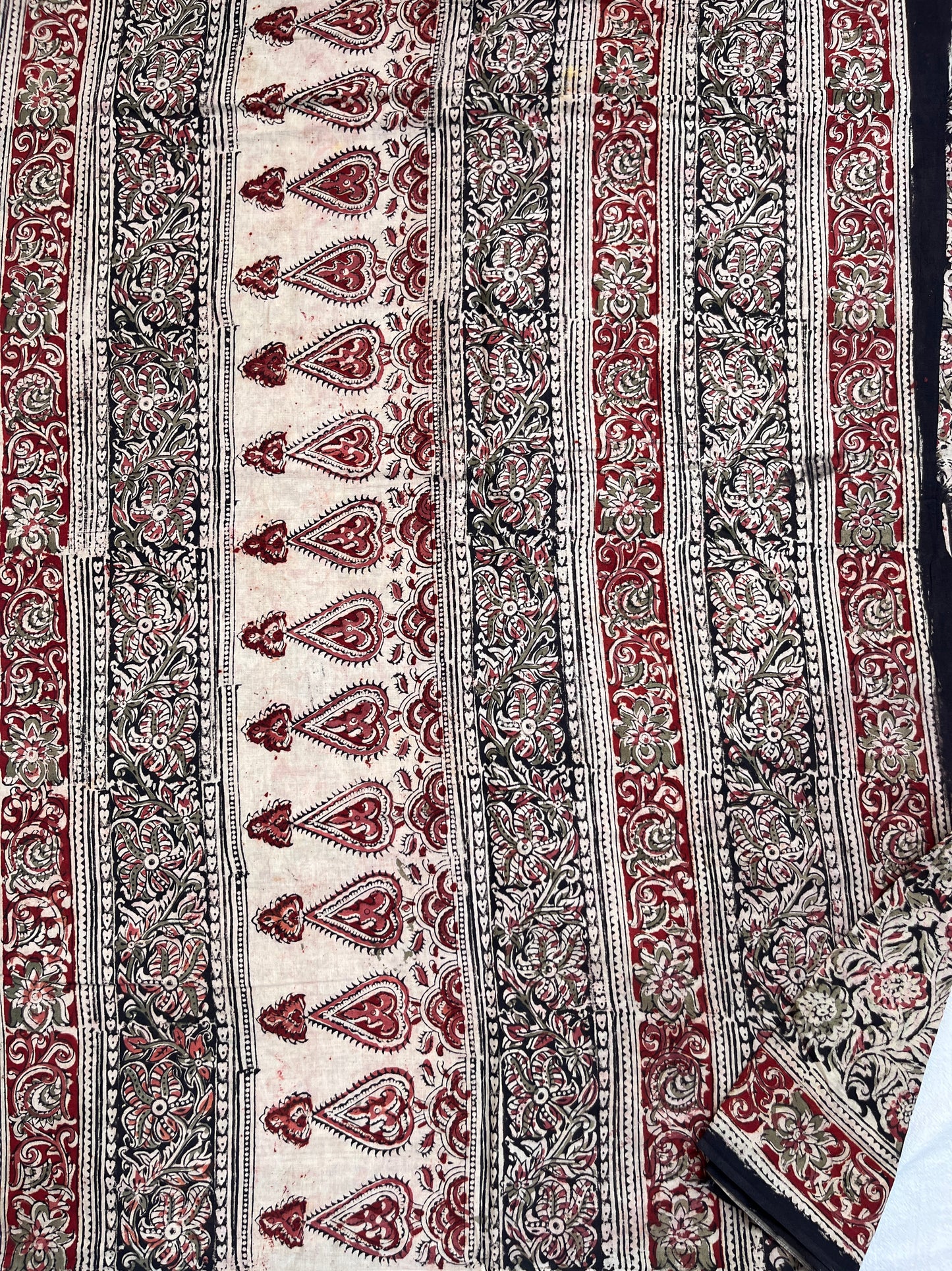 Hand Block Printed Kalamkari Cotton Saree