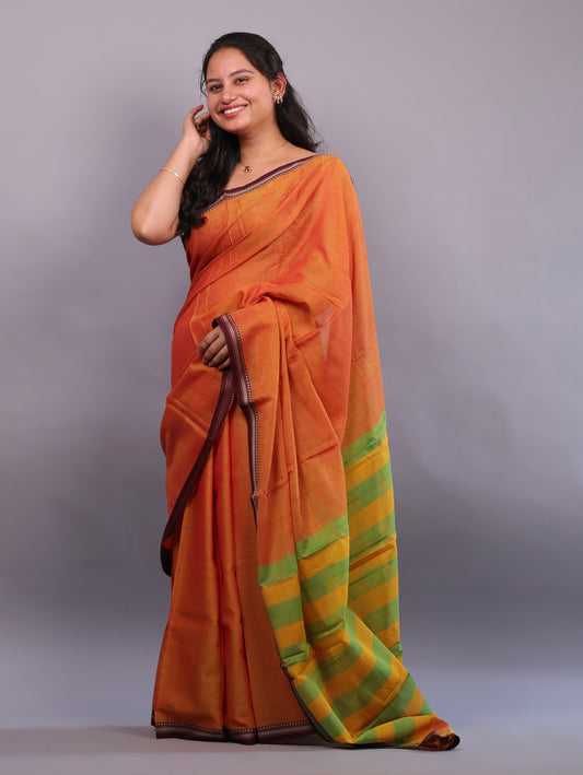 Narayanpet Cotton Saree | Looms & Tassels