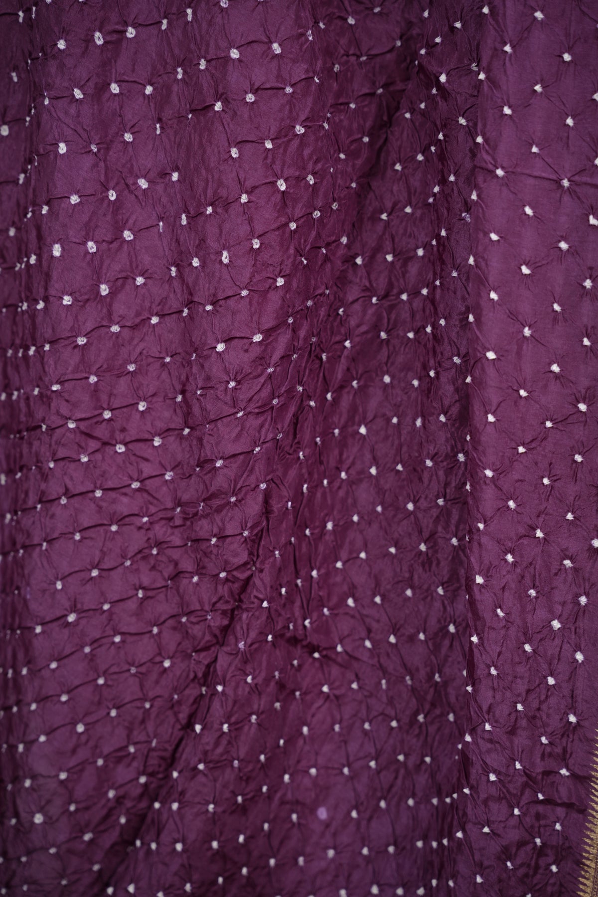Handcrafted Bandhani Paithani Dola Silk Saree | Looms & Tassels