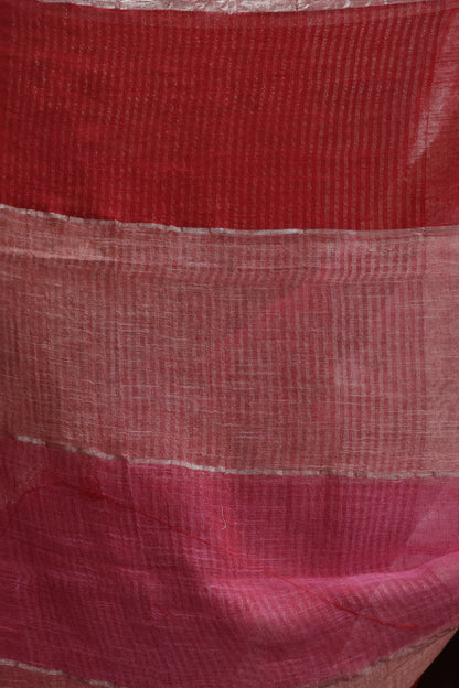 Pure Handwoven Linen Saree