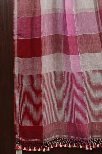 Pure Handwoven Linen Saree