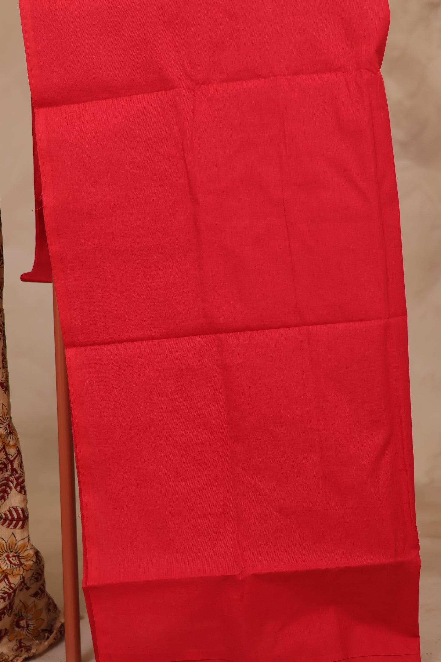Hand Block Printed Kalamkari Unstitched 3pc Suit Set