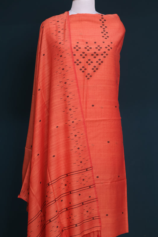 Handwoven weaving butta pure Malai cotton 2 piece suit sets