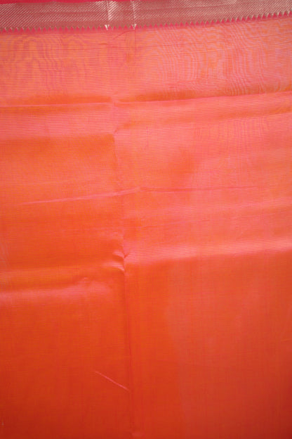 Yellow & Pink Handloom Mangalagiri Silk Saree| Looms & Tassels