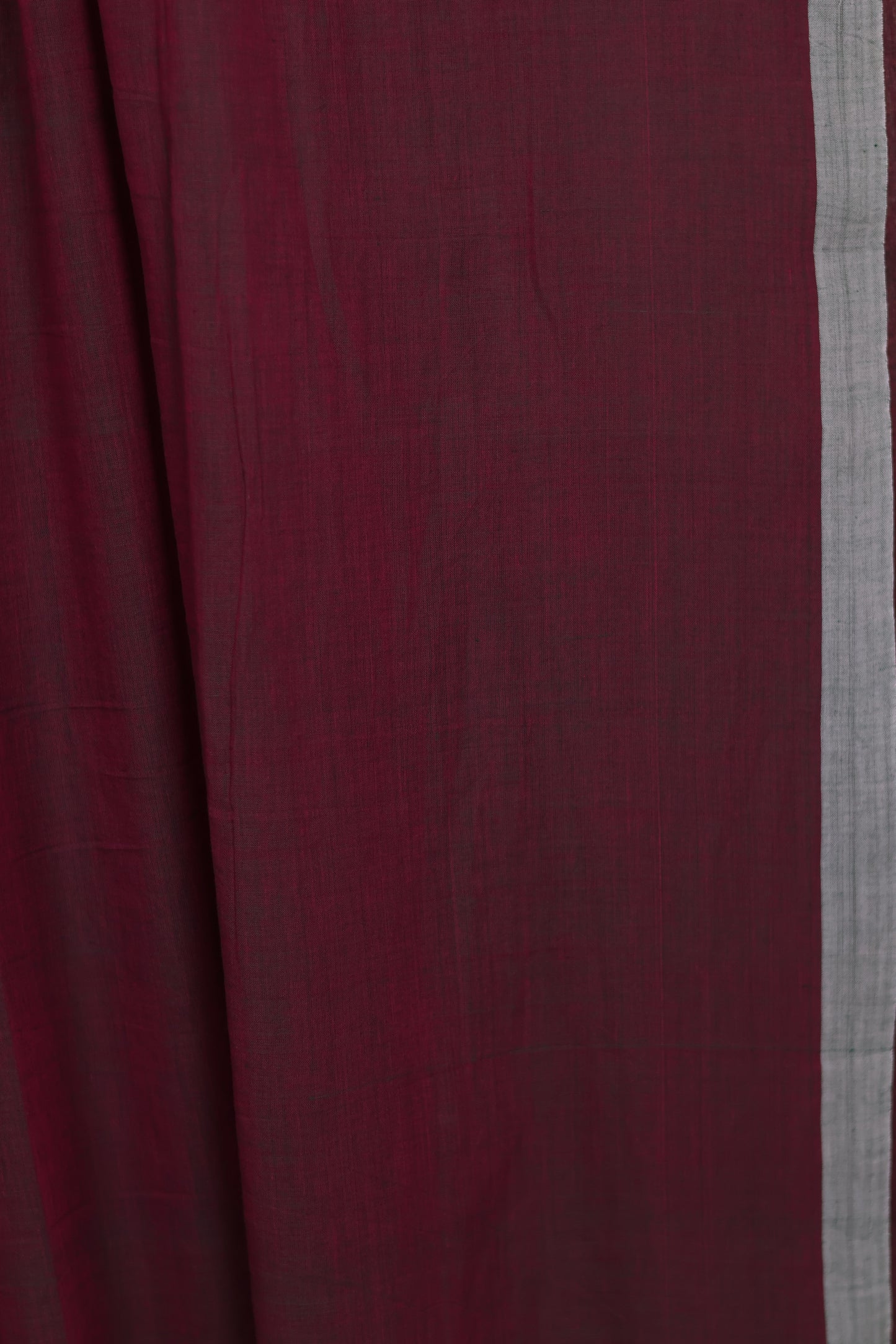 Dual Shade Malai Cotton Saree with Butta Weaving | Looms & Tassels