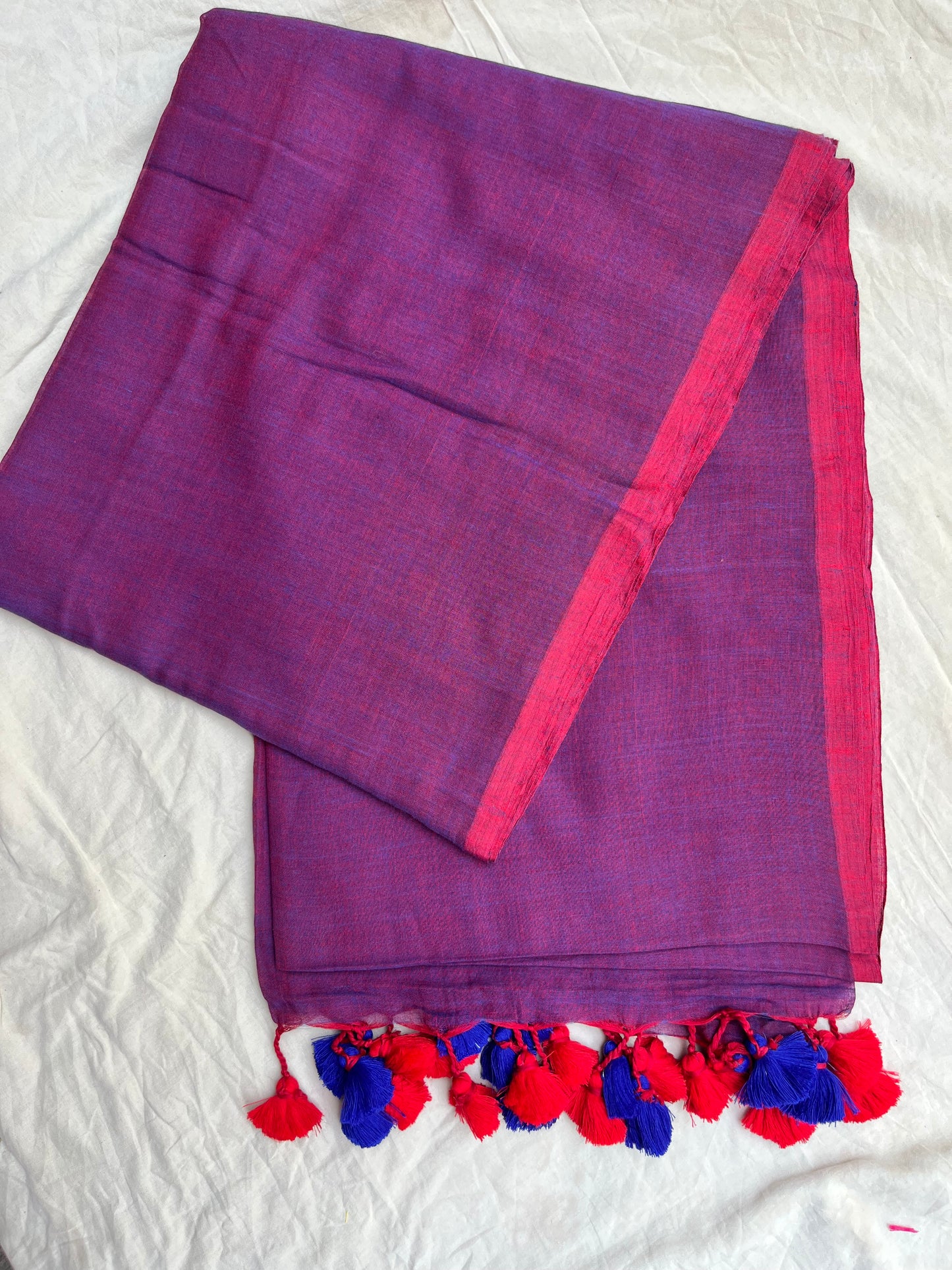 Pure Handwoven Malai Cotton Saree