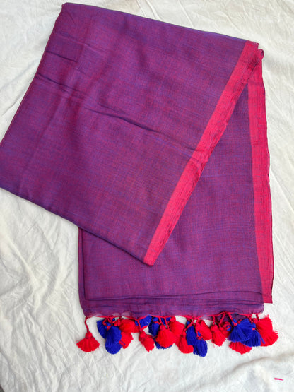 Pure Handwoven Malai Cotton Saree