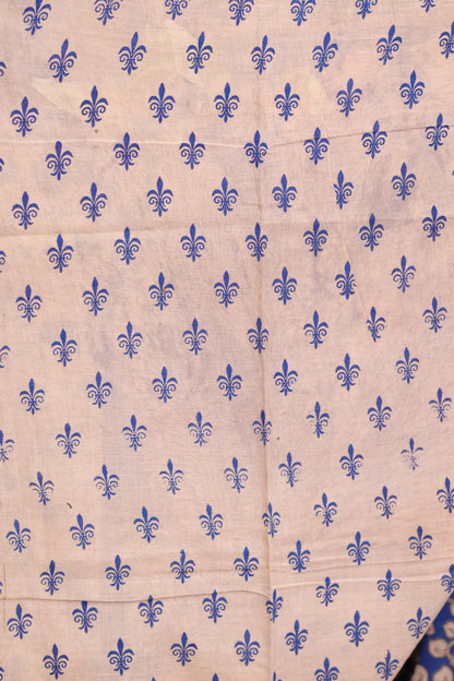 Blue Kalamkari Cotton Saree