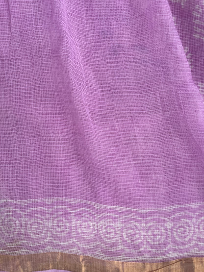 Kota Doria in Hand Embroidery Saree