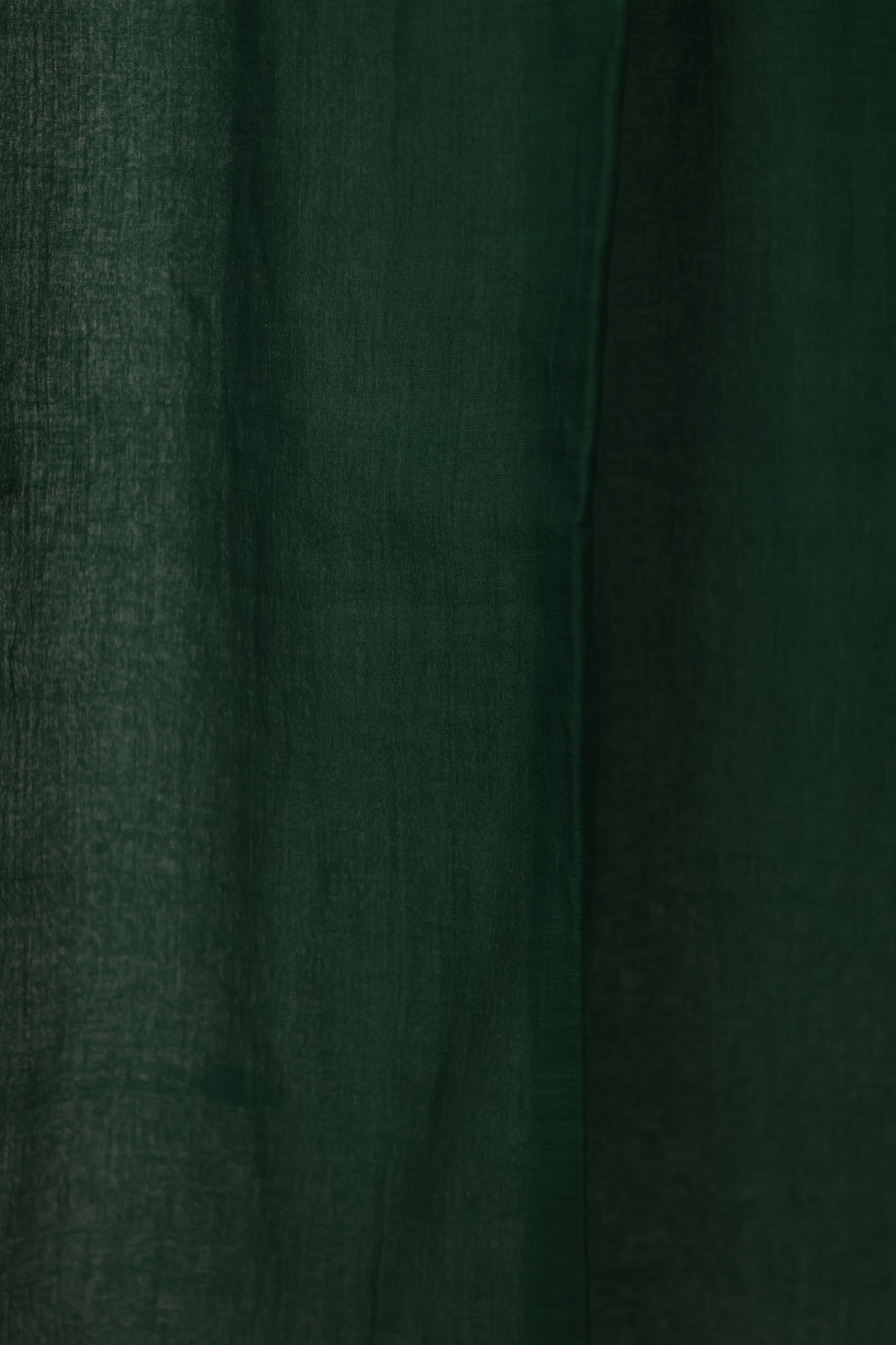 Green Pure Handwoven Malai Cotton Saree with Butta Weaving