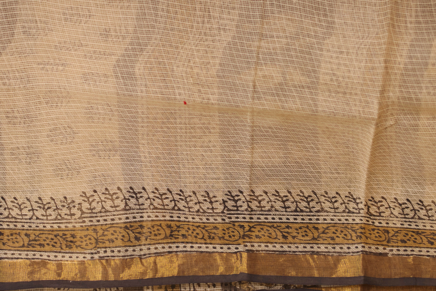 Bagru Hand block printed Kota Doria Saree