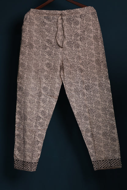 Handblock printed kota 3 piece suit (stitched)