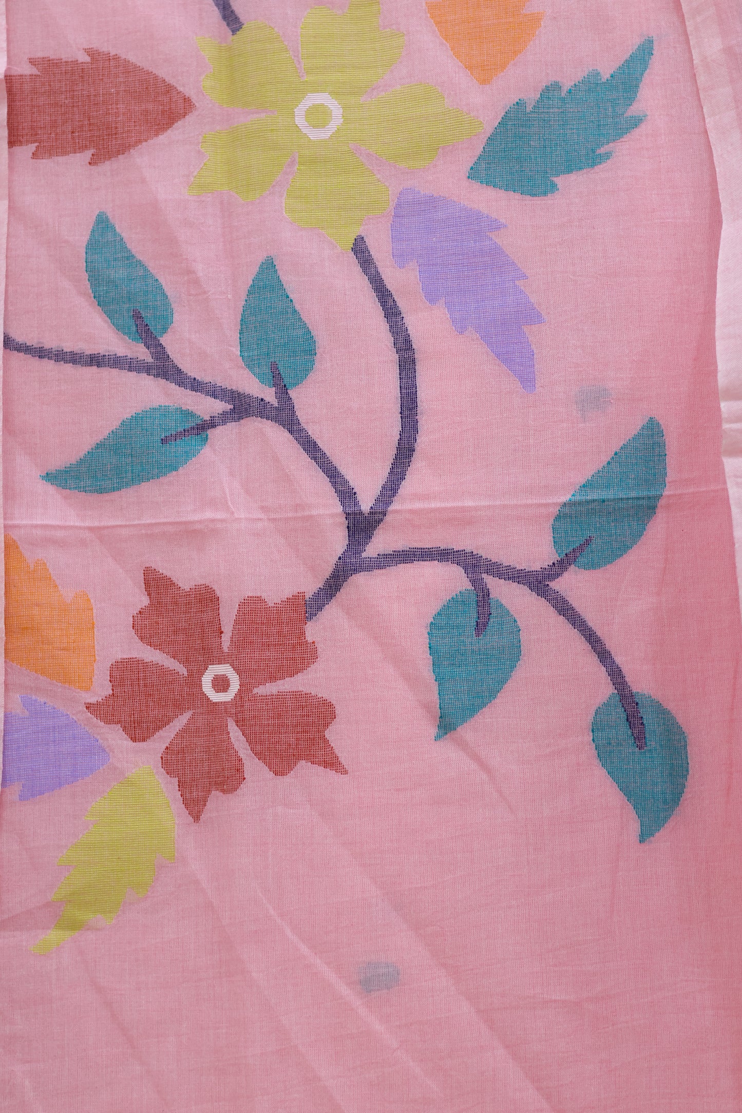 Handwoven Jamdhani pure Malai cotton 2 piece suit sets