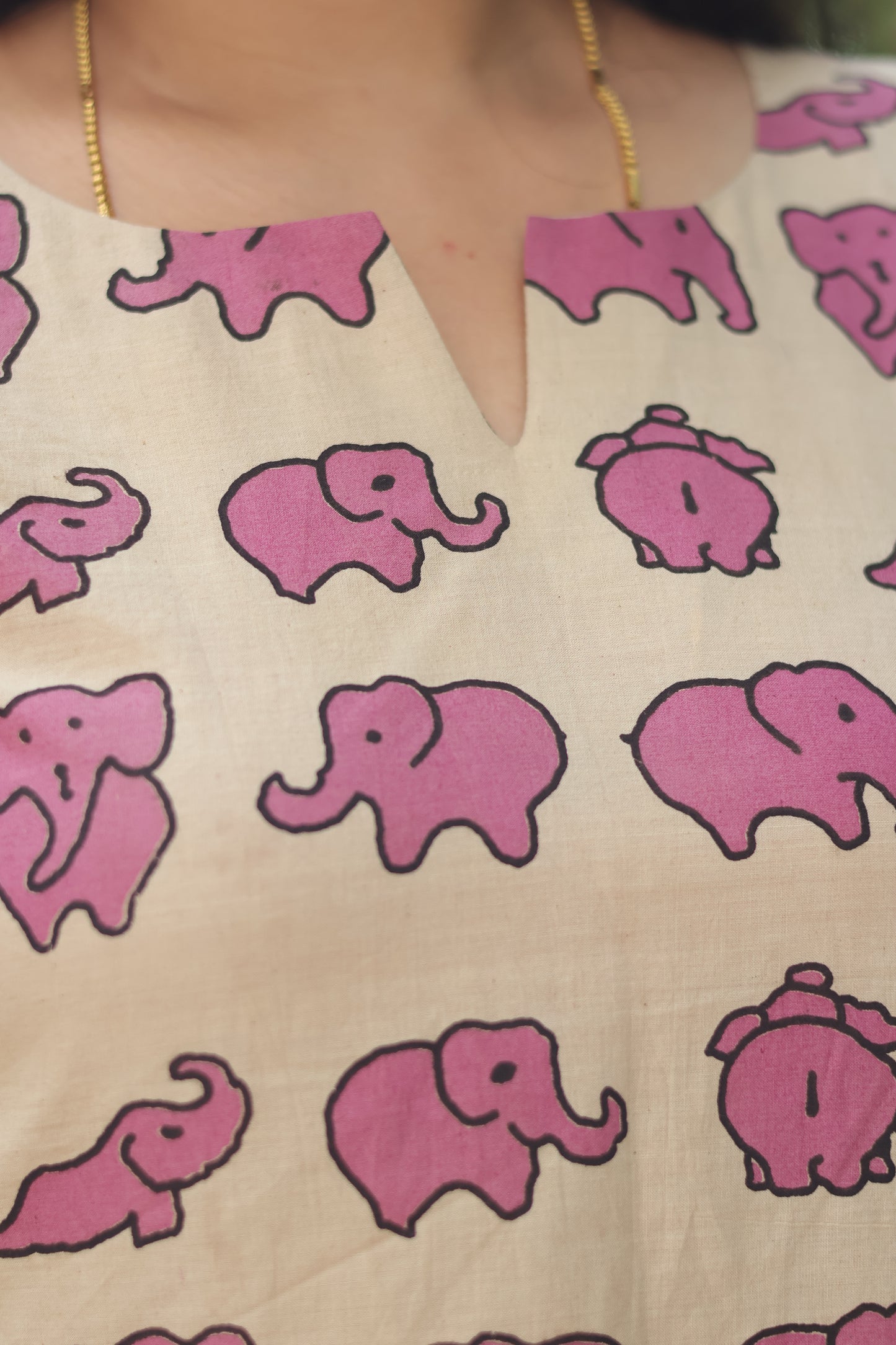 Pink Pure Cotton Handcrafted Co-Ord Set