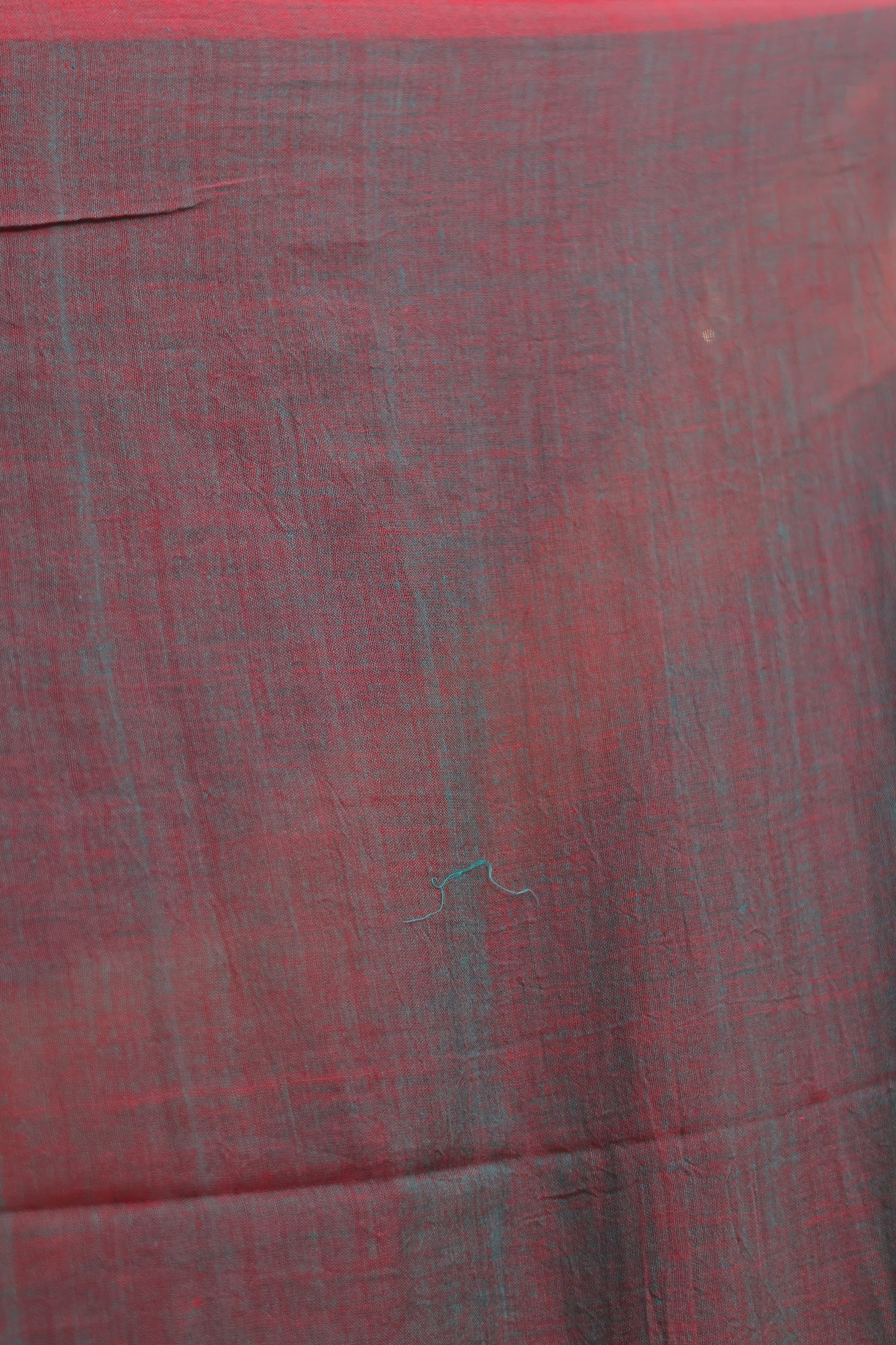Dual Shade Pure Handwoven Malai Cotton Saree with Butta Weaving