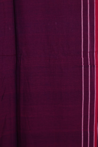 Malai Cotton Saree with Butta Weaving | Looms & Tassels