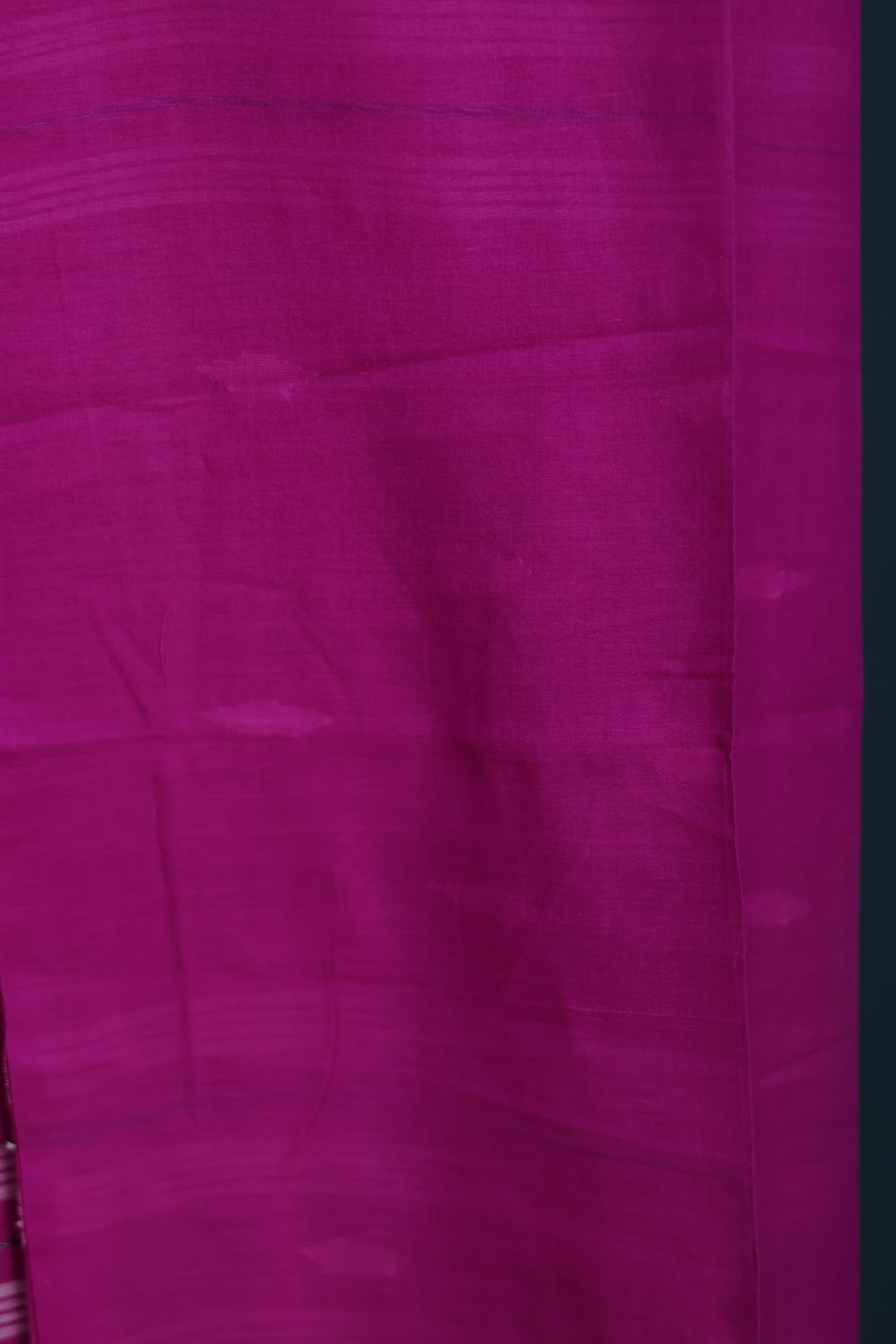 Purple Pure Handwoven Malai Cotton Saree with Butta Weaving