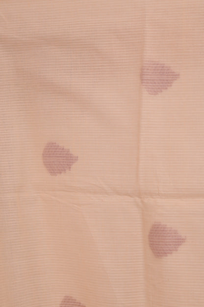 Pure Handwoven Jamdhani checks butta Malai Cotton Saree