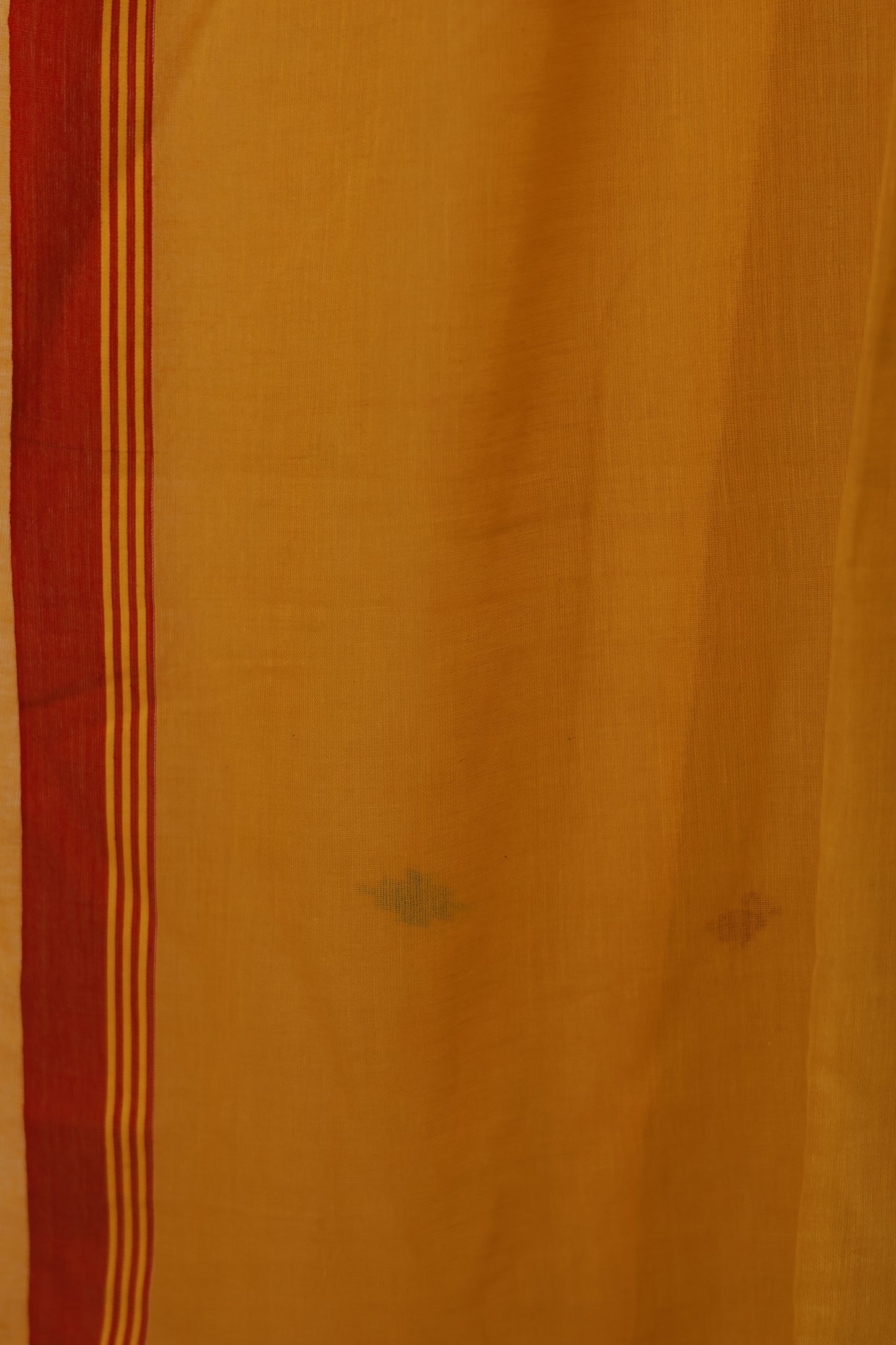 Yellow Pure Handwoven Jamdhani Malai Cotton Saree