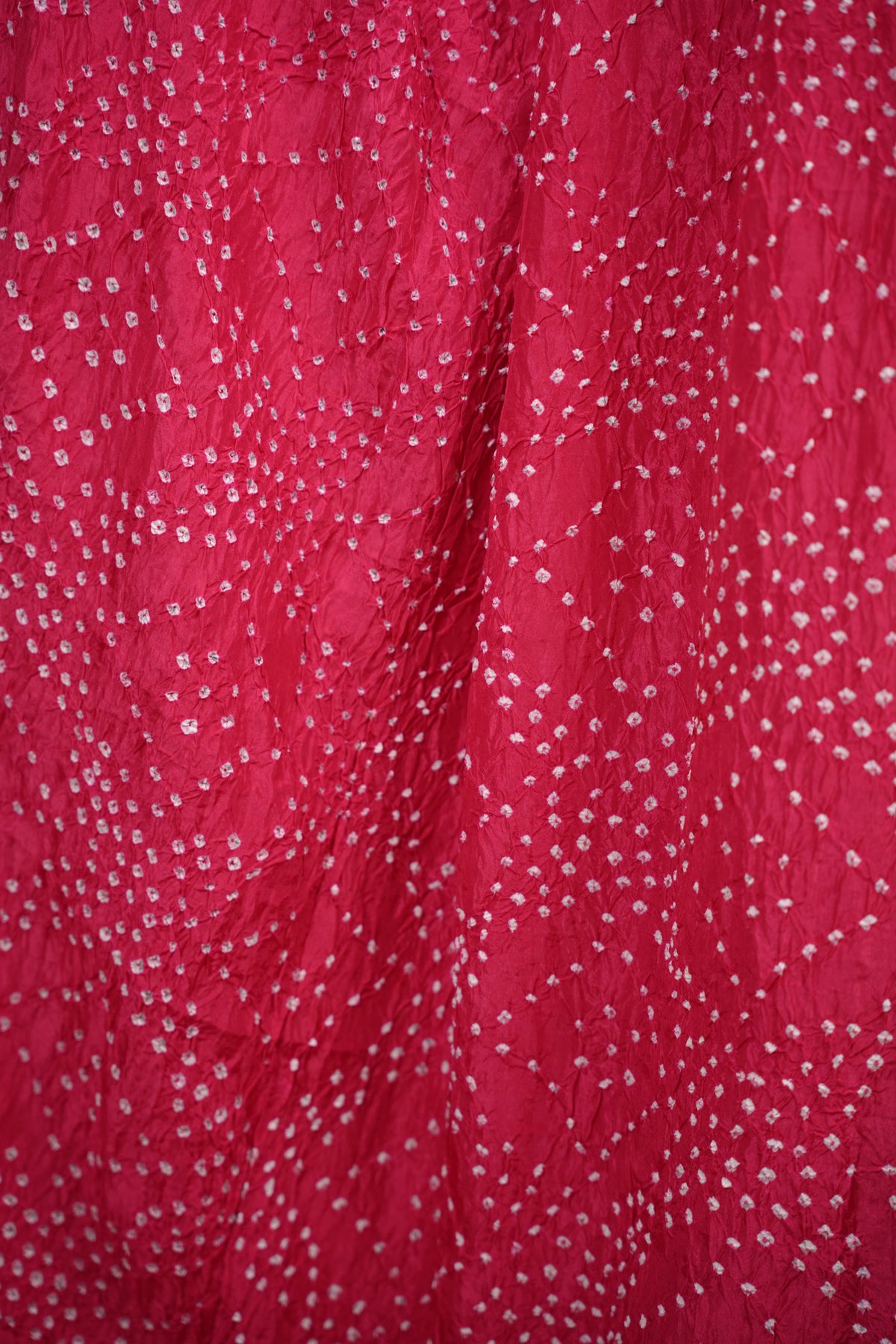 Pink Handcrafted  Pattern Bandhani Paithani Dola Silk Saree | Looms & Tassels