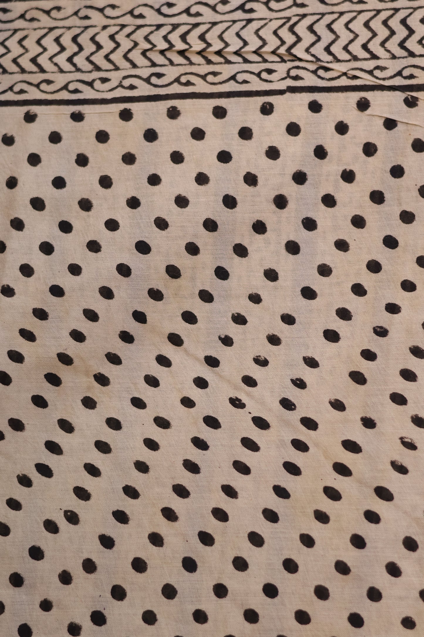 Bagru Handblock printed MulMul cotton saree