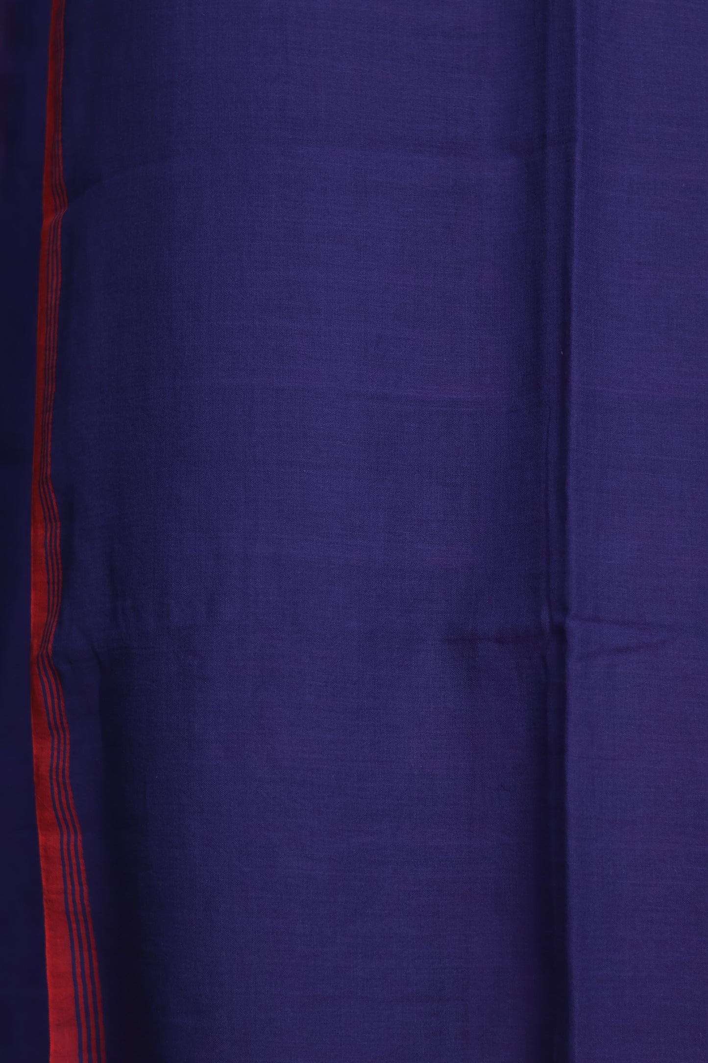 Blue Pure Handwoven Malai Cotton Saree with Butta Weaving